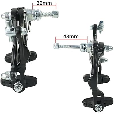 CYSKY Bike Brakes Set, Front and Rear C-Type Brakes Calipers, Include Inner and Outer Cables and Bike Brake Levers Kit for MTB Road Bicycle