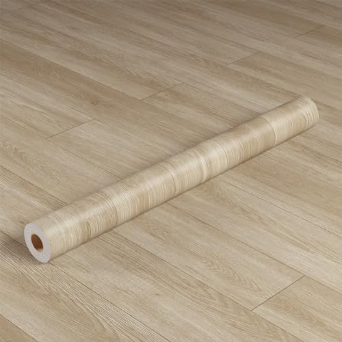 Oxdigi Pavimento in PVC autoadesivo, 3 m², effetto legno, per porta d'ingresso, soggiorno, cucina, balcone, ripostiglio, pavimenti in vinile ritagliabili, 0,6 x 10 m, colore grigio talpa