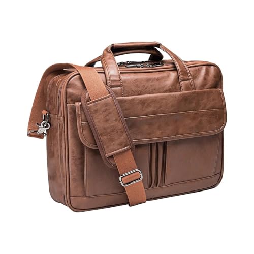 Bolso de cuero para hombre ideal para la rutina universitaria actual