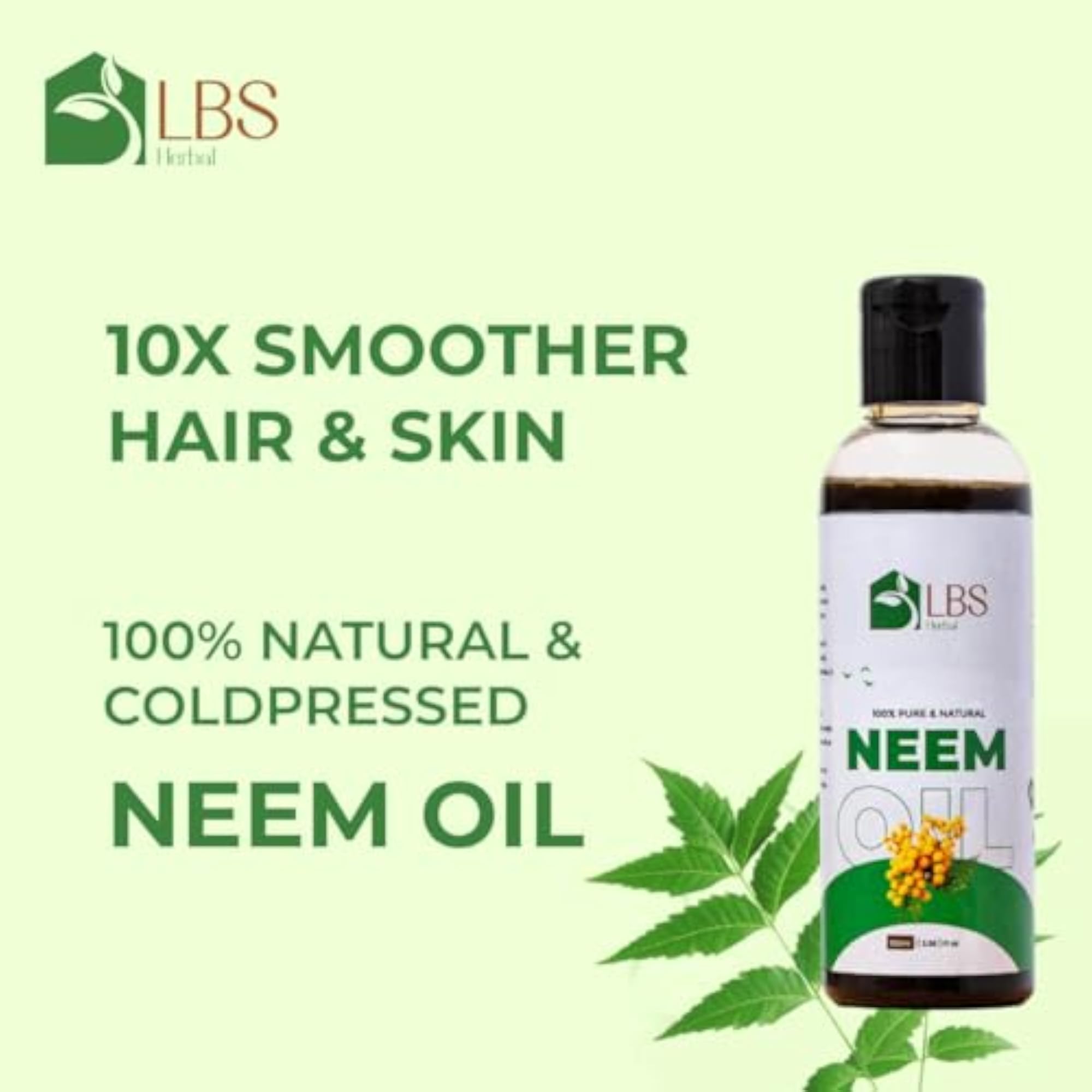 100% Pure & Natural Karanj Oil & Neem Oil Combo, Cold-Pressed