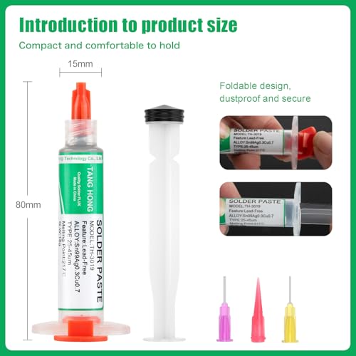 Image of Sn99 /Ag0.3 /Cu0.7, Lead Free Solder Paste No Clean, 217℃ Melting Point (5ML)