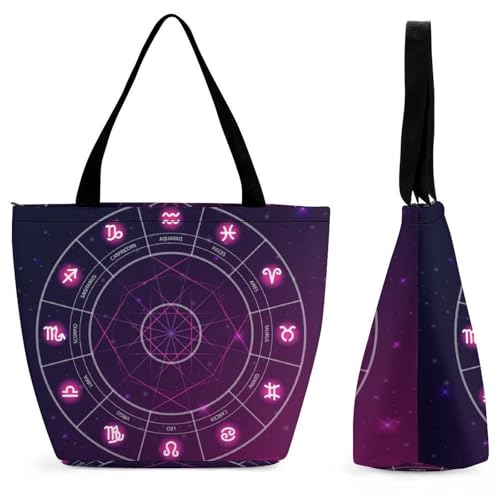 Sac de shopping pour voyage constellation grand sac à main cabas femme