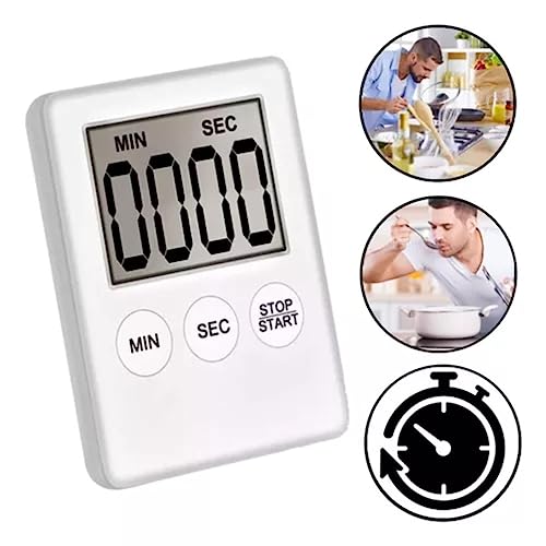 Timer De Cozinha Digital Com Imã Cronômetro Regressivo E Progressivo Temporizador Alarme Treino Acad