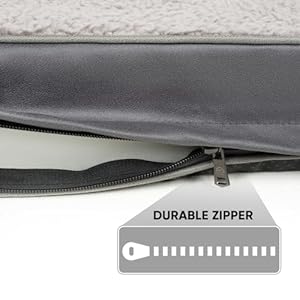 Washable-Large-Dog-Bed-Covers-Soft-Plush-Replacement-Waterproof-Dog-Bed-Liner-Pet-Bed-Cover-with-zipper-35x22x3-Inches-Grey-Cover-Only - Cucciolini Doodles   Washable-Large-Dog-Bed-Covers-Soft-Plush-Replacement-Waterproof-Dog-Bed-Liner-Pet-Bed-Cover-with-zipper-35x22x3-Inches-Grey-Cover-Only