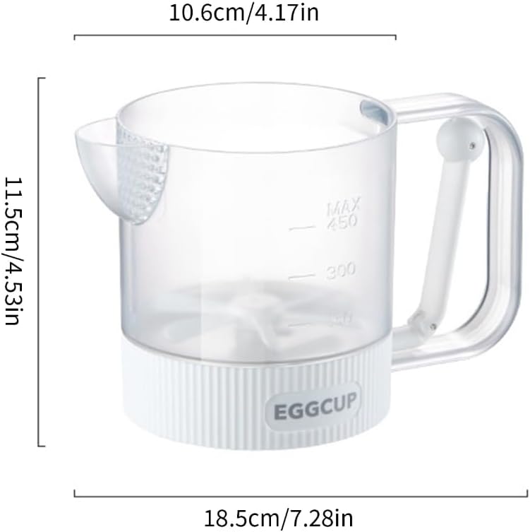 Comfortable Grip Manual Beater Feature High Efficiency for Uniform Mixing in Baking and Cooking Applications