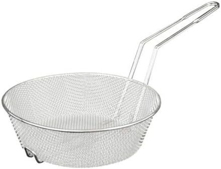 Excellant? 8-Inch Round Nickel Plated Culinary Basket, Medium Mesh by Excellant