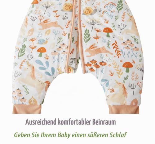 Chilsuessy Baby Schlafsack mit Füßen 3.5 Tog Kinder Winter Schlafsack Soft Baumwolle Baby Schlafsack mit Beinen für Jungen und Mädchen… – Ansicht 6