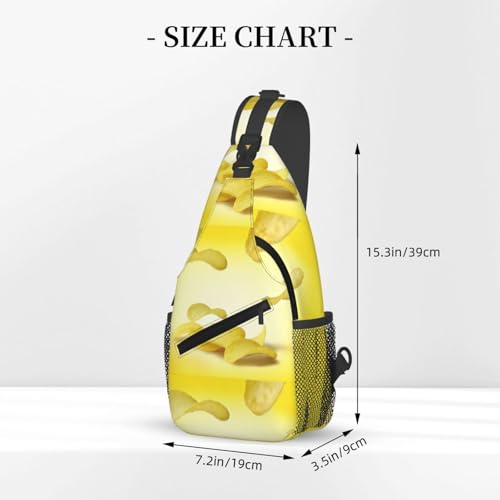Potato Chips Stylish Men'S Messenger Bag - Durable Polyester, Huge Capacity & Adjustable Strap3