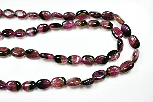 Perles de tourmaline pastèque naturelle pour créer un bijou chargé d'histoire et d'énergie
