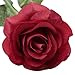 famibay 10pcs Artificial Flowers Rose Bouquets Vintage Fake Silk Rose Flowers with Leaf and Plastic Stem for Home Wedding Party Mother’s Day Garden Hotel Decoration Red