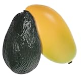 SOPOTUTU 2 Stück Kindgerechte Orff Instrumente Maracas in Mango Avocado Form Leichte...