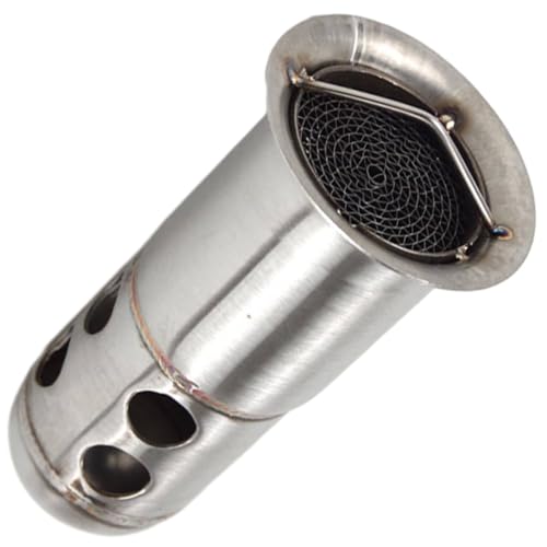 Riloer Chicane Échappement Moto 51mm/60mm, Système d'échappement universel pour moto, silencieux d'échappement DB Killer (60 mm - Deux rangées de grands trous)