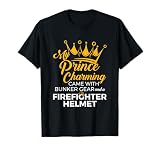 Cute Firefighter Wife Fire Girlfriend Fireman GF Quote T-Shirt