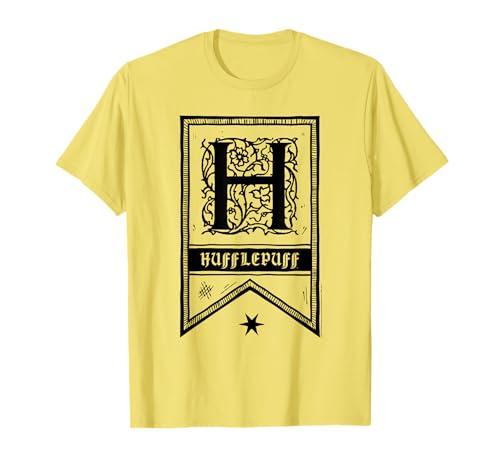 Image of Harry Potter Hufflepuff Drawn Banner T-Shirt