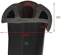 Vista 4 de Taco Boat Rub Rail NS-V11-9960BKA45D SuproFlex 1 5/8 Inch w/Insert (45FT)