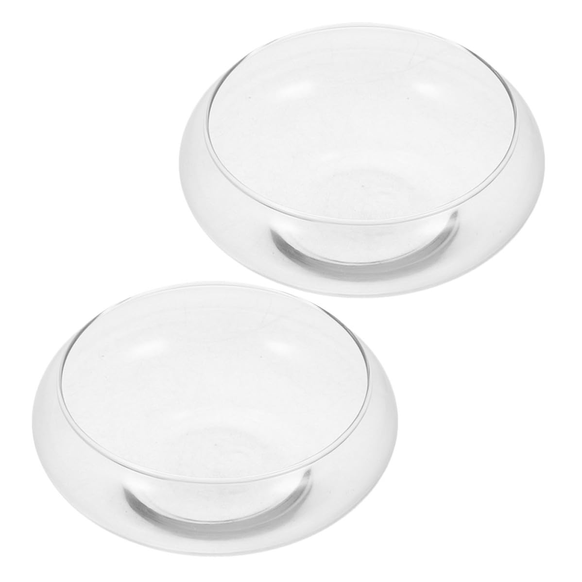Pot en verre pour plantes hydroponiques et déco de salon : lot de 2 vases minimalistes