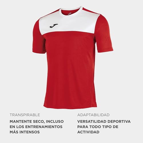 Miniatura 2 de Joma Winner Camisetas Equip. M C, Hombre, Rojo Blanco, 6xs-5xs
