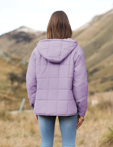 AMEBELLE Women's Oversized Hooded Puffer Jacket Quilted Jackets for Women Lightweight Winter Warm Padded Hoodies Coat - Image 5