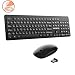 Produktbild VicTsing Tastatur und Maus Kabellos, Funktastatur Maus Set, Schnurlose Tastatur Maus Set mit Spezielle Konkave Tastenkappen, Funkmaus mit Tastatur 12 Multimedia Shortcuts für PC Laptop Windows Mac