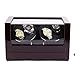 FGDSA Mira Enrollador Automático, Mira Enrollador Mira Rocker Box Almacenamiento De Rotación De Relojes Duales para 4 Relojes De Cuero Impermeables En El Barril