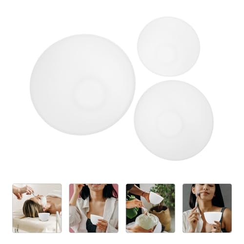 3 Piezas Cuencos de Silicona para Mezcla Facial miniatura 3