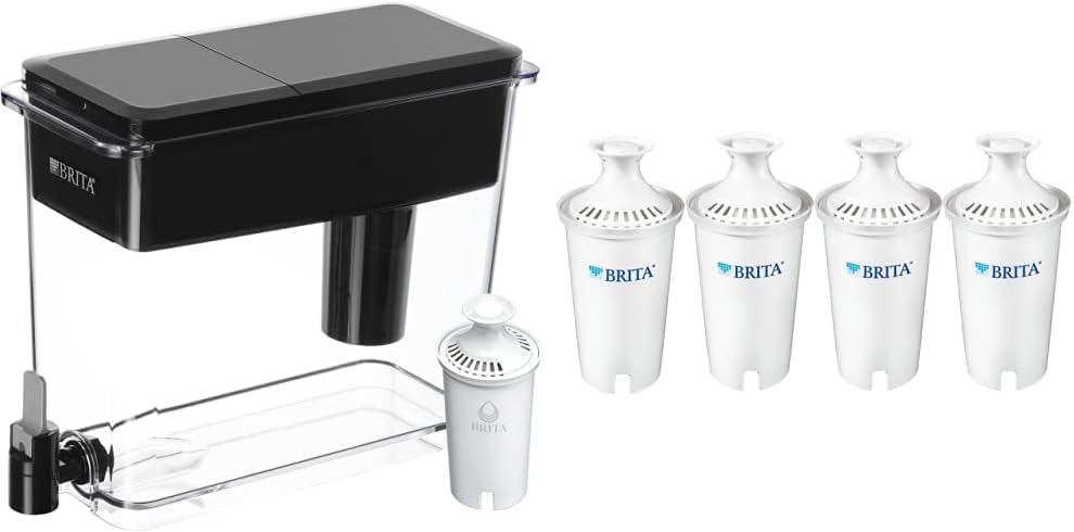 Brita XL Water Filter Dispenser + Brita Standard Water Filter Replacements