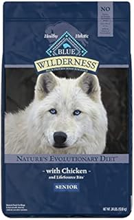Blue Buffalo Wilderness High Protein, Natural Senior Dry Dog Food, Chicken 24-lb