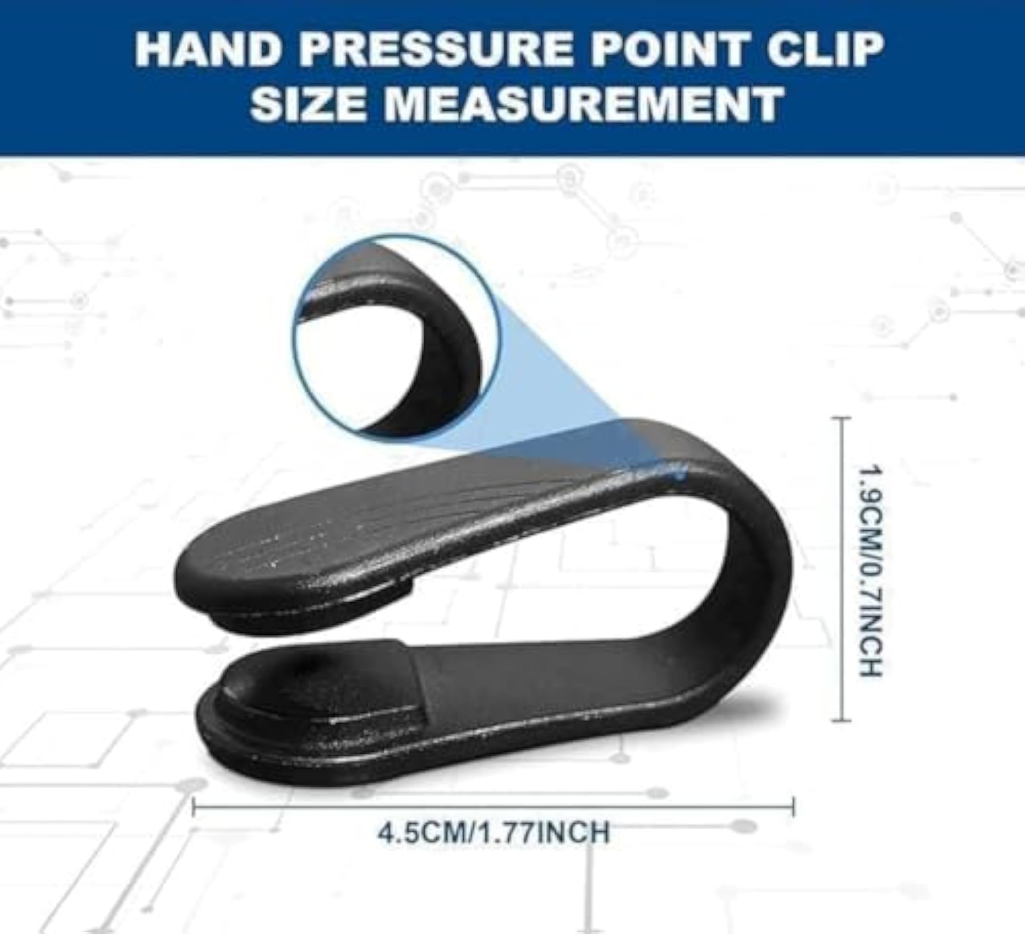 Sugar Control Acupressure Point Clip, Pack of 4