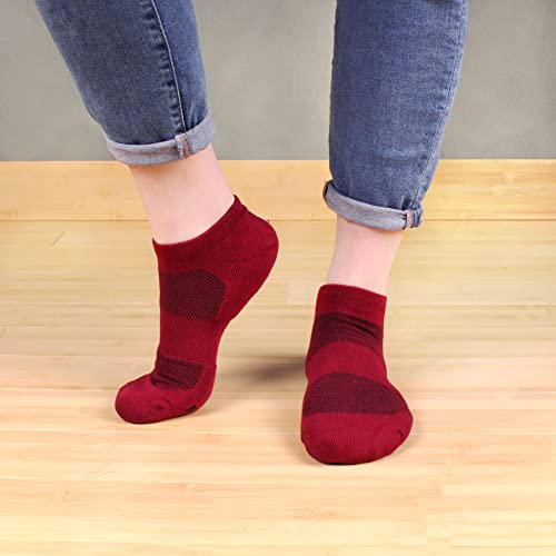 Image of Women's Rayon from Bamboo Fiber Ultra Breathable Superior Wicking Athletic Ankle Sports Socks