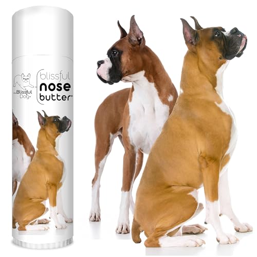 Image of The Blissful Dog Show Boxer Nose Butter for Dry, Cracked Skin, Lick-Safe Dog Nose Balm with Moisturizing Shea Butter, Almond, Olive, and Essential Oils, Pet Supplies, Uncented, 0.50 oz.