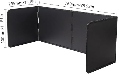 Miniatura 2 de Protección Contra Salpicaduras Para Pared De Cocina, 4 Lados, Plegable, Antiadherente, Chapa De Metal Galvanizado, Para Sartén 76 X 30 X 30 Cm , Color Negro