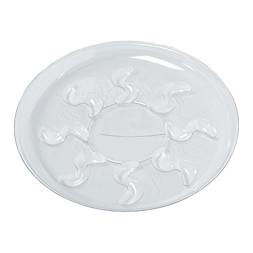 Idyllize 5 Pieces Of 6 Inch Clear Thick Plastic Heavy Duty Sturdy Plant Saucer Drip Trays For Pots (6'') #TOP2
