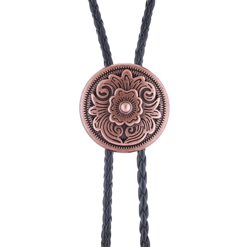 Image of Jeilwiy Bolo Tie for Men, Western Bolero Tie Cowboy Ties Native American Cowgirl Bolo Tie Accessories for Men Women
