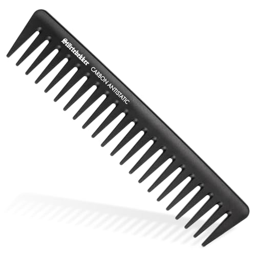 Störtebekker Premium Styling Kamm Herren - Bruchfester Haarkamm Herren Grob - Carbon Kamm Männer grobzinkig - 19cm Antistatischer Styling Haar Kamm - für Haare & Bart - Für das perfekte Finish