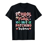 スクールナースちっちゃい人間にパッチを当てた100日おもしろい看護師 Tシャツ