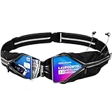 Akalas ultraleichte Laufgürtel, wasserdichte Sport Hüfttasche, verstellbare Taschengröße Handytasche, 360 Grad reflektierende Bauchtasche für Joggen, Fitness, Radfahren und Reisen