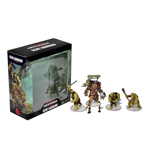 Figurines D&D pré-peintes WizKids Ogre Warband miniatures jeu de rôle Dungeons and Dragons