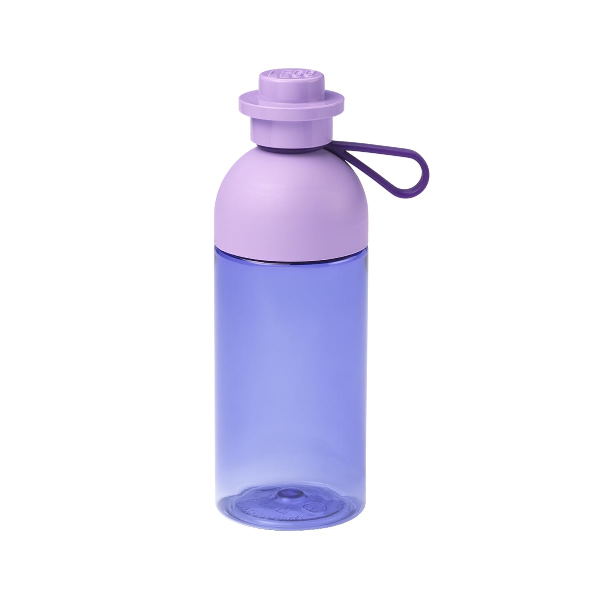 LEGO Hydration Bottle, Kids Drinks Bottle, 500ml Transparent Red, Water Bottle, Drinking Bottle for Toddlers, Dishwasher Safe, Reusable Sports Bottle