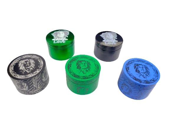 PUFF SMART Classic Metallic Herb Crusher/Grinder Small with Filter (Herb Grinder/herb Crusher 50 mm) Color May Vary