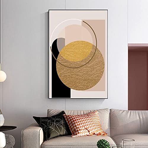 Affiches abstraites pour habiller un grand mur vide : triptyque géométrique 60x80