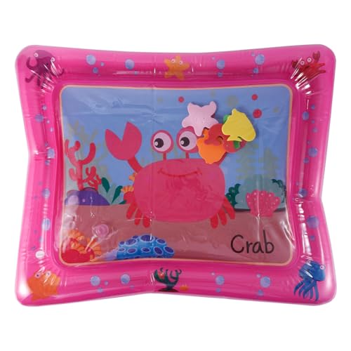 Gosknor Cat Water Play Mat, 22.83x19.69 Inch Kitty Sensory Water Mat Cool Comfort Pet Water Play Bed Fun Water Sensory Pad Toy for Dog Cat Pet Water Play Alone (Style 4)