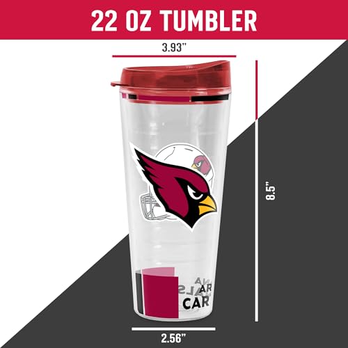 Image of Rico Industries NFL Football Double Wall Classic 16oz Or 20oz Tritan Tumbler W Lid