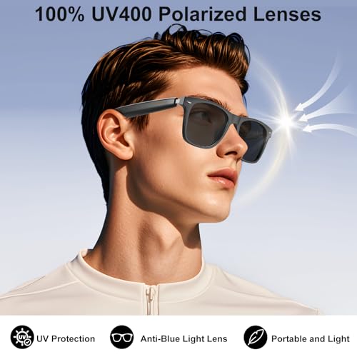 image for Giwbeiv AI Smart Glasses for Men and Women with Chat GPT, Bluetooth Tr