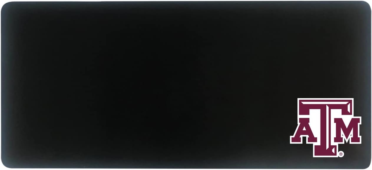OTM Essentials Texas A&M University Classic Cloth Desk Mat, Durable Office Supplies, Non-Slip Base, Responsive Desk Pad with Smooth Cloth Surface, Black
