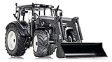 Valtra mit Schaufel. Wiking 7327 - Traktor Valtra N 123 mit Frontlader