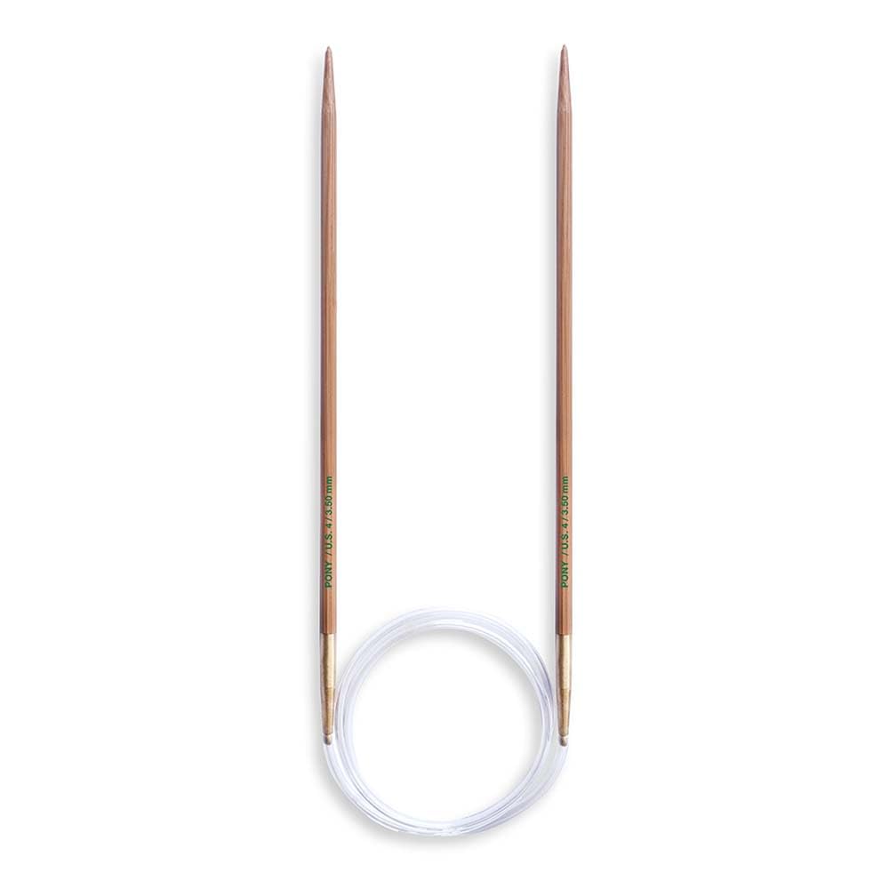 Pony Bamboo Circular Knitting Needles 60cm 3.50mm - Single Unit