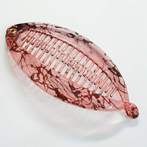 LURROSE 6 peças de presilhas de plástico banana presilhas de cabelo clipe de lentilha clipe de peixe