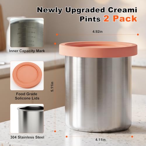 Creami XL Tubs 2 Pack with Lids Fits for Ninja NC500 NC501 NC600 Series - image 7