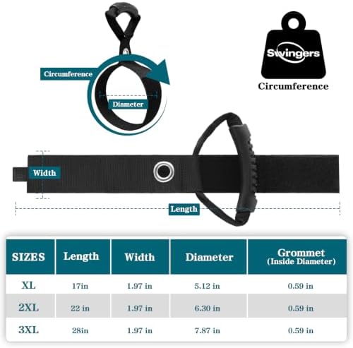 Swingers Extension Cord Holder, 17" Heavy-Duty Storage Straps with 6 Pack - 5