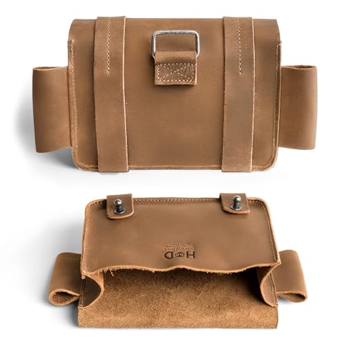 Image of Hide & Drink, Empty First Aid Bag, Mini Medical Storage Pouch, Rectangular Bag for Survival Kit, Full Grain Leather, Handmade